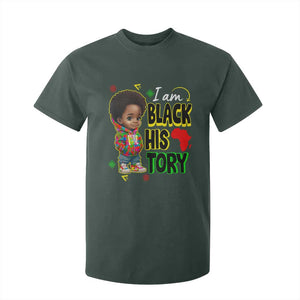 Handsome Kids Boys I Am Black History Month T Shirt For Kid TS09 Dark Forest Green Printyourwear