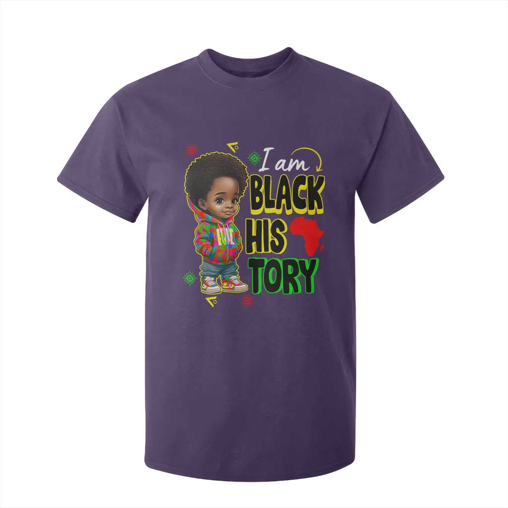 Handsome Kids Boys I Am Black History Month T Shirt For Kid TS09 Purple Printyourwear