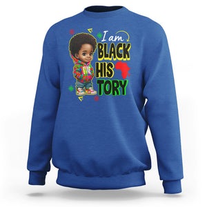 Handsome Kids Boys I Am Black History Month Sweatshirt TS09 Royal Blue Printyourwear