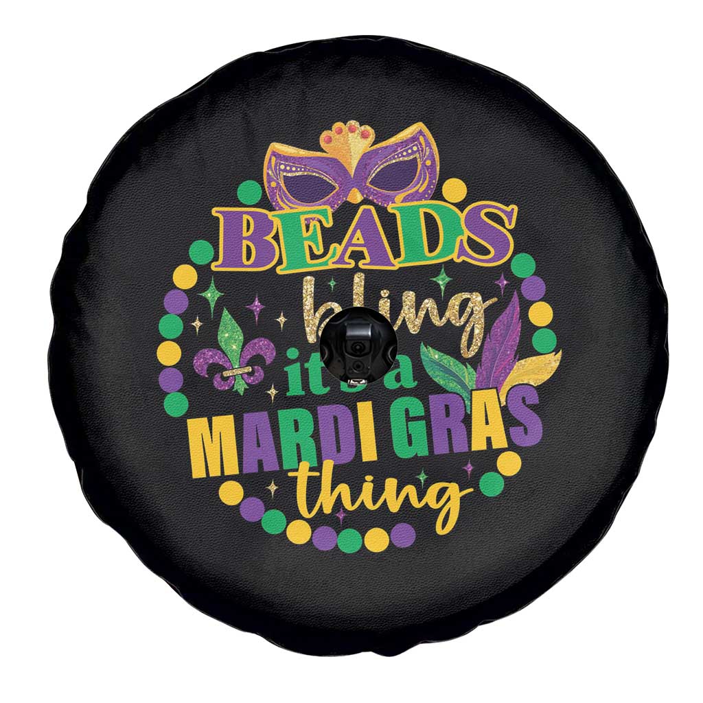 Beads And Bling It's A Mardi Gras Thing Spare Tire Cover TS09 Print Your Wear