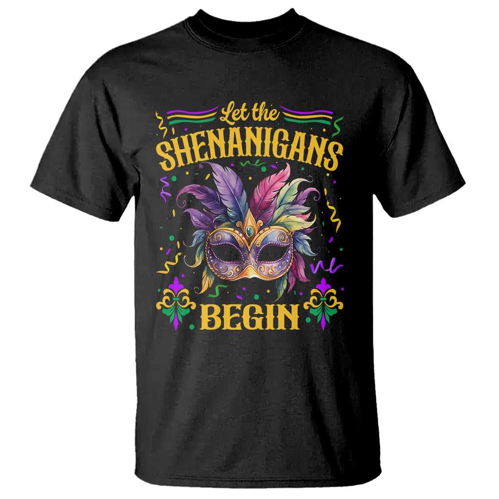 Mardi Gras T Shirt Let The Shenanigans Begin TS09 Black Printyourwear