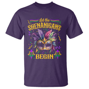 Mardi Gras T Shirt Let The Shenanigans Begin TS09 Purple Printyourwear