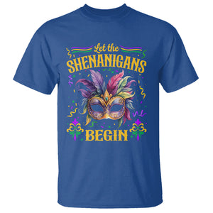 Mardi Gras T Shirt Let The Shenanigans Begin TS09 Royal Blue Printyourwear