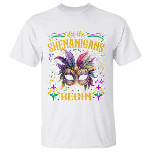 Mardi Gras T Shirt Let The Shenanigans Begin TS09 White Printyourwear