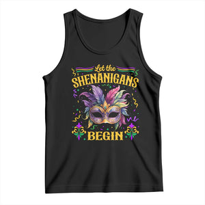 Mardi Gras Tank Top Let The Shenanigans Begin TS09 Black Print Your Wear