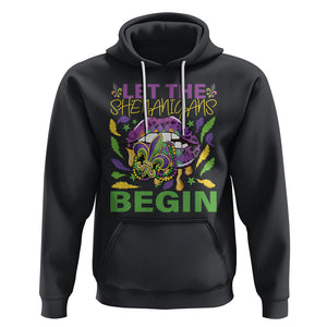 Mardi Gras Hoodie Let The Shenanigans Begin Leopard Lips TS09 Black Printyourwear