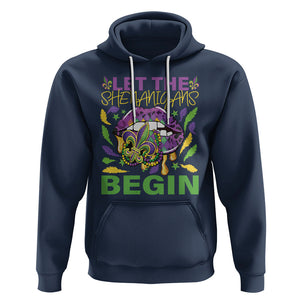 Mardi Gras Hoodie Let The Shenanigans Begin Leopard Lips TS09 Navy Printyourwear