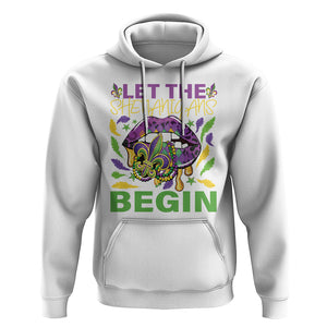 Mardi Gras Hoodie Let The Shenanigans Begin Leopard Lips TS09 White Printyourwear