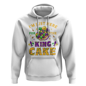 Funny Mardi Gras Hoodie I'm Just Here For The King Cake TS09 White Printyourwear