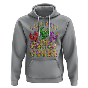 Funny Mardi Gras Hoodie King Cake Calories Dont Count TS09 Sport Gray Printyourwear