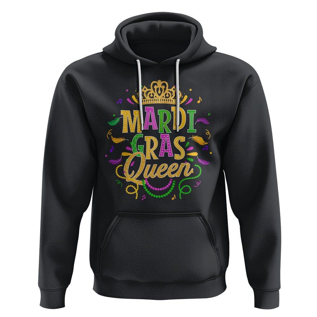 Mardi Gras Queen Hoodie Parade Party Fat Tuesday New Orleans TS09 Black Printyourwear