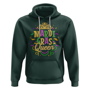 Mardi Gras Queen Hoodie Parade Party Fat Tuesday New Orleans TS09 Dark Forest Green Printyourwear