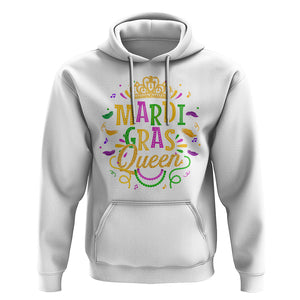 Mardi Gras Queen Hoodie Parade Party Fat Tuesday New Orleans TS09 White Printyourwear