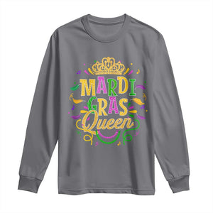 Mardi Gras Queen Long Sleeve Shirt Parade Party Fat Tuesday New Orleans TS09 Charcoal Print Your Wear