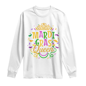 Mardi Gras Queen Long Sleeve Shirt Parade Party Fat Tuesday New Orleans TS09 White Print Your Wear