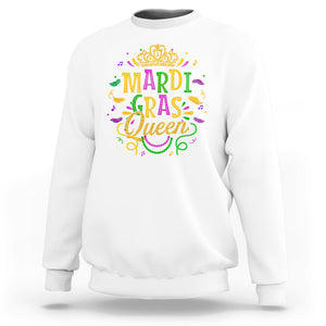 Mardi Gras Queen Sweatshirt Parade Party Fat Tuesday New Orleans TS09 White Printyourwear