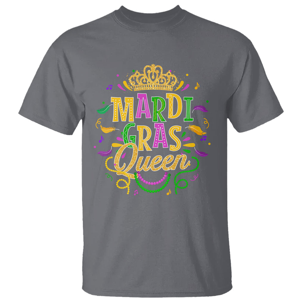 Mardi Gras Queen T Shirt Parade Party Fat Tuesday New Orleans TS09 Charcoal Printyourwear