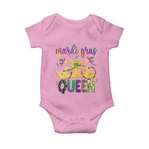 Mardi Gras Queen Carnival New Orleans Baby Onesie TS09 Light Pink Print Your Wear