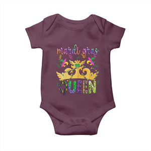 Mardi Gras Queen Carnival New Orleans Baby Onesie TS09 Maroon Print Your Wear