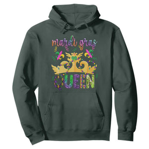 Mardi Gras Queen Carnival New Orleans Hoodie TS09 Dark Forest Green Print Your Wear