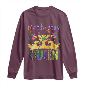 Mardi Gras Queen Carnival New Orleans Long Sleeve Shirt TS09 Maroon Print Your Wear