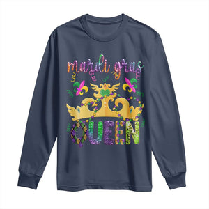 Mardi Gras Queen Carnival New Orleans Long Sleeve Shirt TS09 Navy Print Your Wear