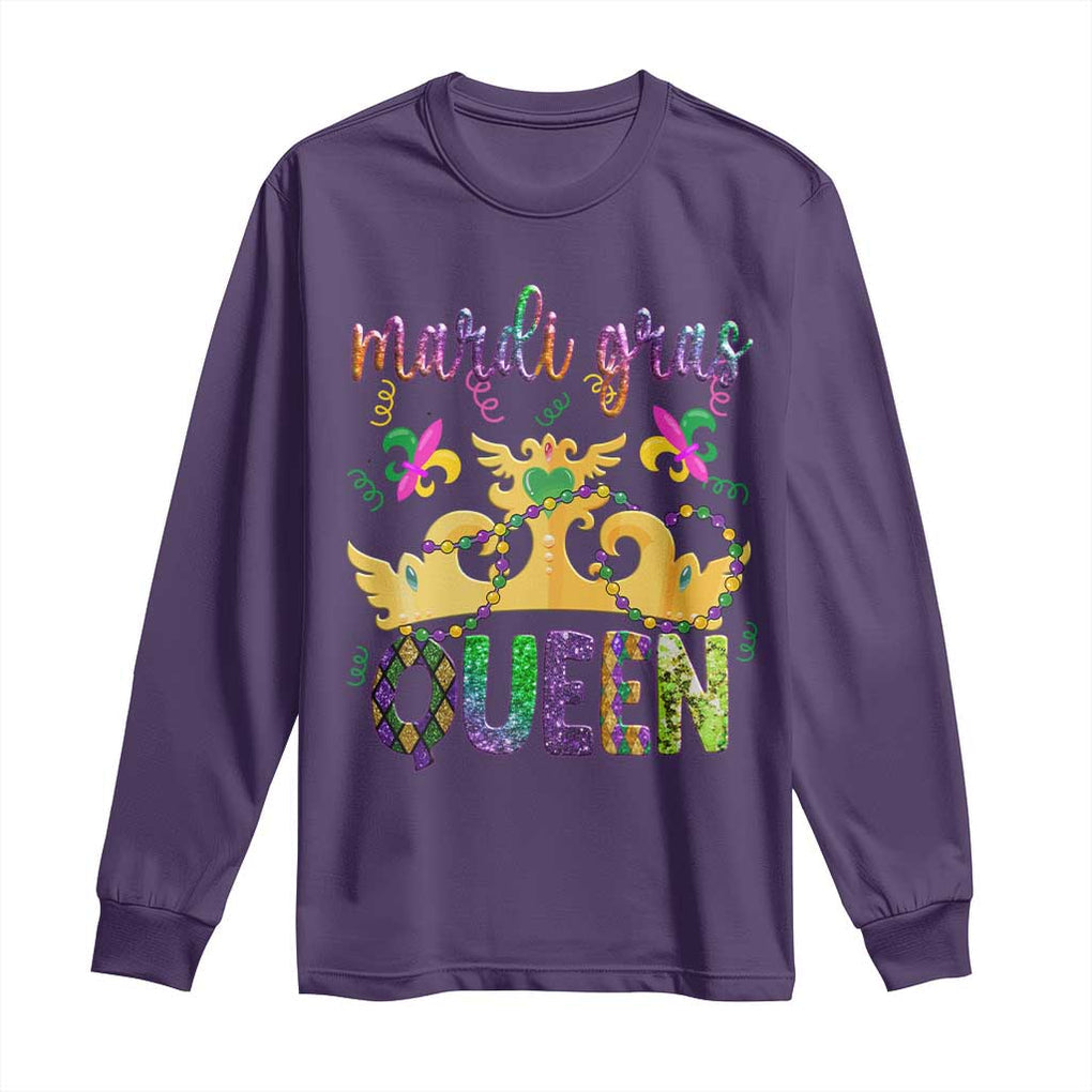 Mardi Gras Queen Carnival New Orleans Long Sleeve Shirt TS09 Purple Print Your Wear