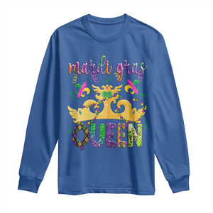 Mardi Gras Queen Carnival New Orleans Long Sleeve Shirt TS09 Royal Blue Print Your Wear