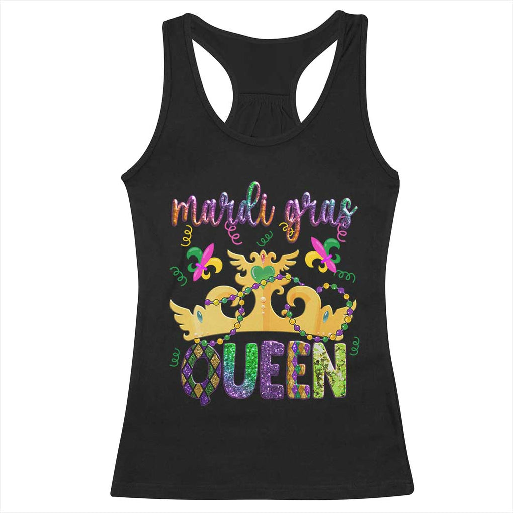 Mardi Gras Queen Carnival New Orleans Racerback Tank Top TS09 Black Print Your Wear