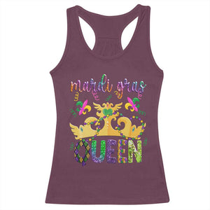 Mardi Gras Queen Carnival New Orleans Racerback Tank Top TS09 Maroon Print Your Wear