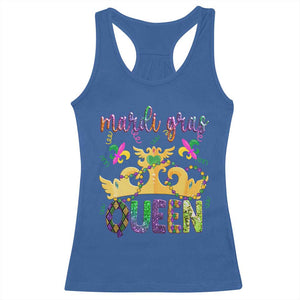 Mardi Gras Queen Carnival New Orleans Racerback Tank Top TS09 Royal Blue Print Your Wear