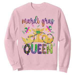 Mardi Gras Queen Carnival New Orleans Sweatshirt TS09 Light Pink Print Your Wear