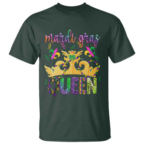 Mardi Gras Queen Carnival New Orleans T Shirt TS09 Dark Forest Green Print Your Wear