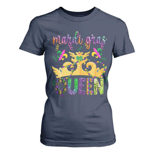 Mardi Gras Queen Carnival New Orleans T Shirt For Women TS09 Navy Print Your Wear