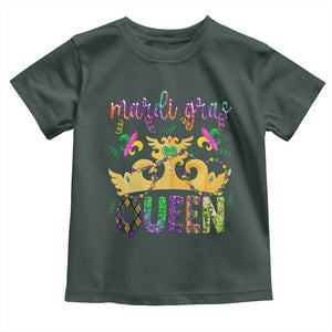 Mardi Gras Queen Carnival New Orleans Toddler T Shirt TS09 Dark Forest Green Print Your Wear