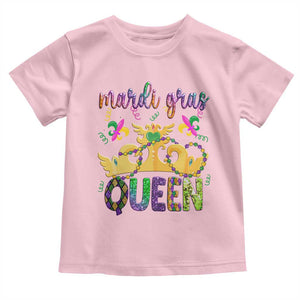 Mardi Gras Queen Carnival New Orleans Toddler T Shirt TS09 Light Pink Print Your Wear