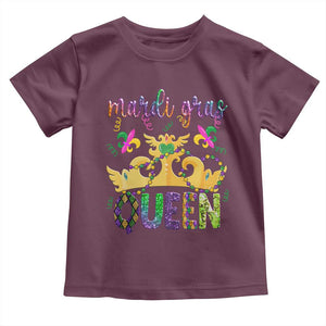 Mardi Gras Queen Carnival New Orleans Toddler T Shirt TS09 Maroon Print Your Wear