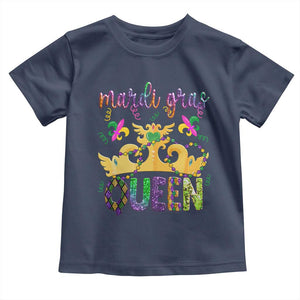 Mardi Gras Queen Carnival New Orleans Toddler T Shirt TS09 Navy Print Your Wear