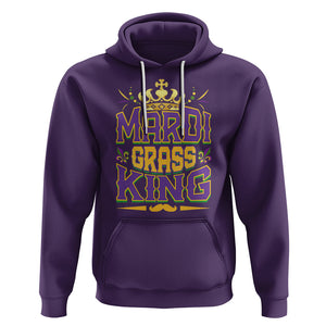 Mardi Gras King Hoodie Parade Party Fat Tuesday New Orleans TS09 Purple Printyourwear