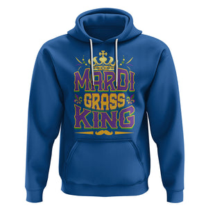 Mardi Gras King Hoodie Parade Party Fat Tuesday New Orleans TS09 Royal Blue Printyourwear