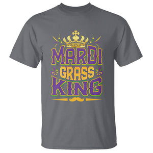 Mardi Gras King T Shirt Parade Party Fat Tuesday New Orleans TS09 Charcoal Printyourwear