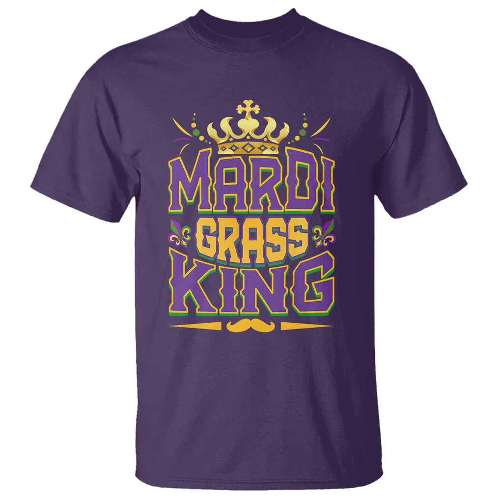 Mardi Gras King T Shirt Parade Party Fat Tuesday New Orleans TS09 Purple Printyourwear