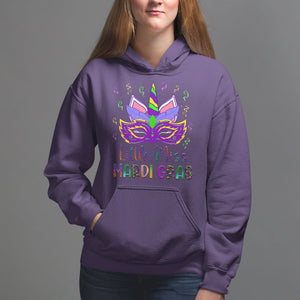 Mardi Gras Hoodie Little Miss Unicorn Cute Girl Women TS09 Purple Printyourwear