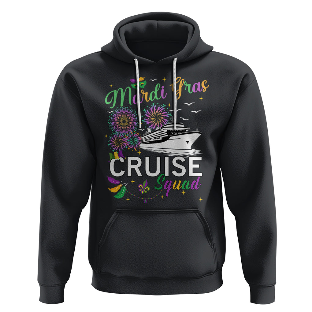 Mardi Gras Hoodie Cruise Squad Matching Group Family Vacation TS09 Black Printyourwear