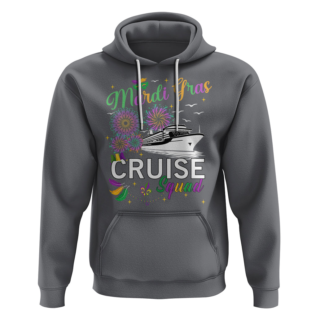 Mardi Gras Hoodie Cruise Squad Matching Group Family Vacation TS09 Charcoal Printyourwear
