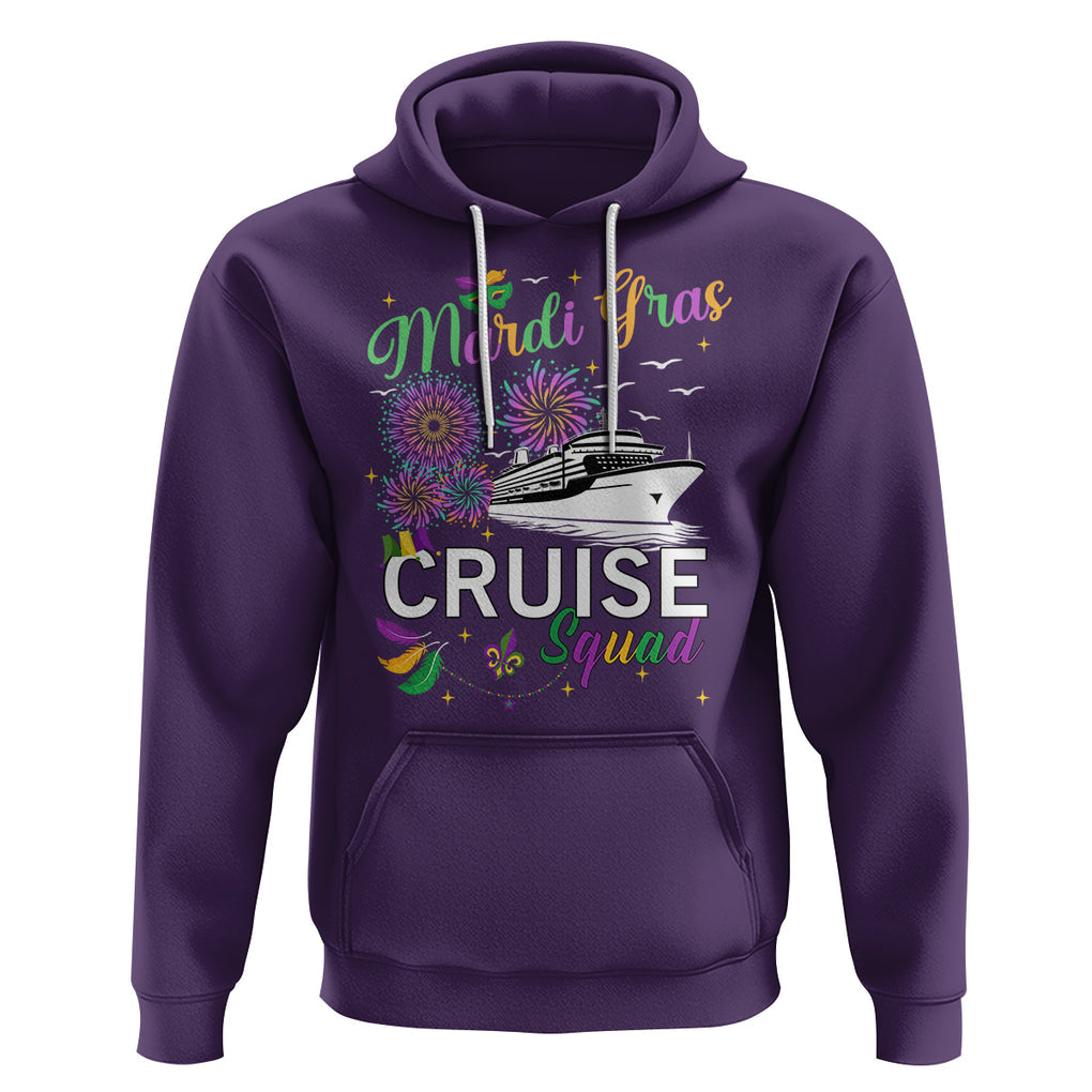 Mardi Gras Hoodie Cruise Squad Matching Group Family Vacation TS09 Purple Printyourwear