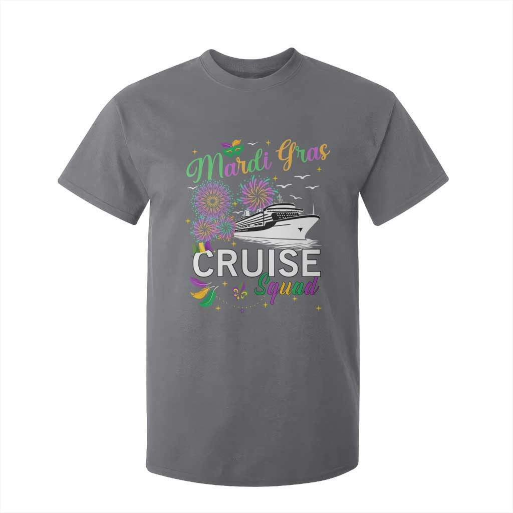 Mardi Gras T Shirt For Kid Cruise Squad Matching Group Family Vacation TS09 Charcoal Print Your Wear