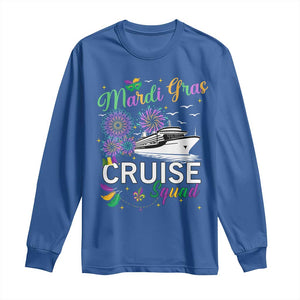 Mardi Gras Long Sleeve Shirt Cruise Squad Matching Group Family Vacation TS09 Royal Blue Print Your Wear