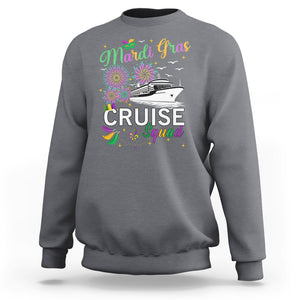 Mardi Gras Sweatshirt Cruise Squad Matching Group Family Vacation TS09 Charcoal Printyourwear