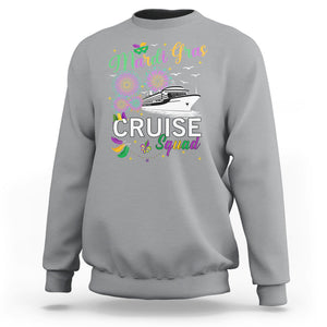 Mardi Gras Sweatshirt Cruise Squad Matching Group Family Vacation TS09 Sport Gray Printyourwear